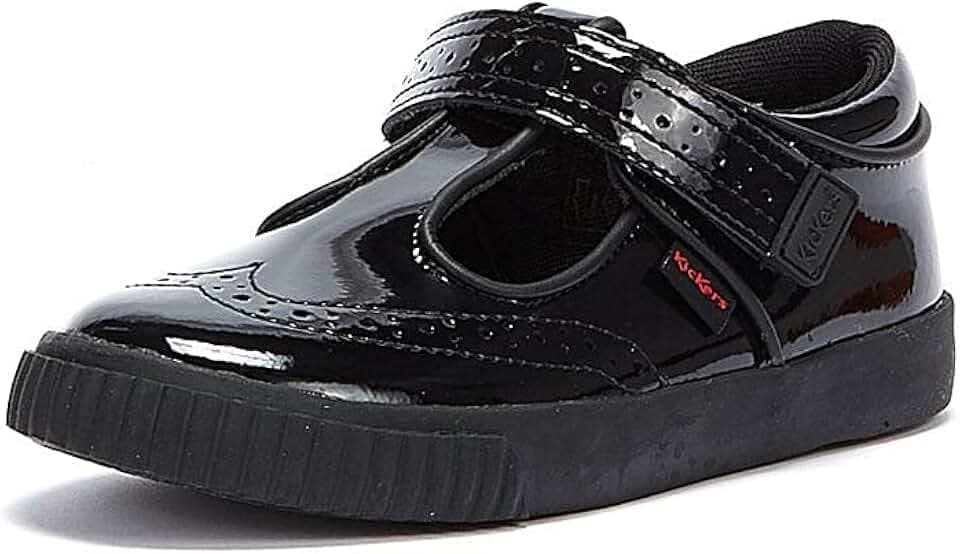 Kickers Mädchen Tovni Brogue T Bar Schuluniform-Schuh
