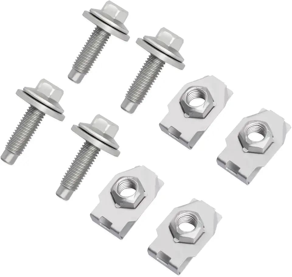 4034A Front Skid Plate Bolts & Spring Clip Nuts,Set of 4