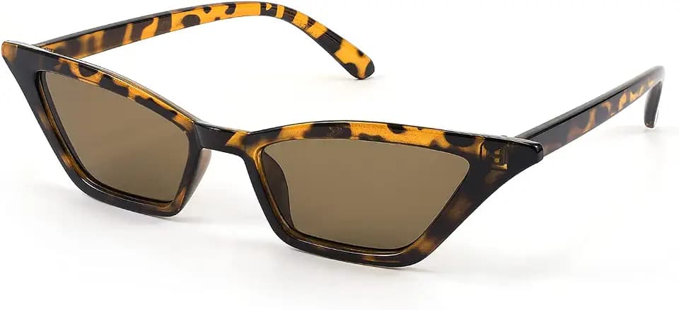FEISEDY Small Cat Eye Sunglasses Vintage Square Shade Women Eyewear B2291