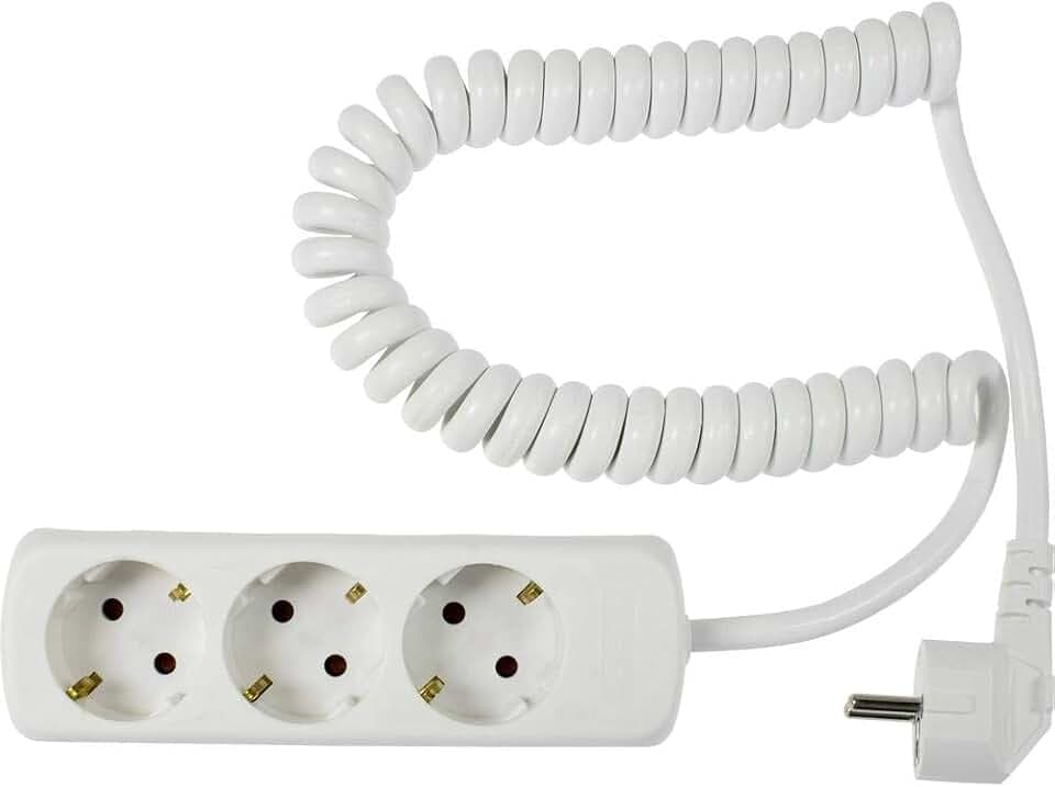 as - Schwabe 3-Fach Steckdosenleiste weiß 230 V / 16 A, IP20, 11431