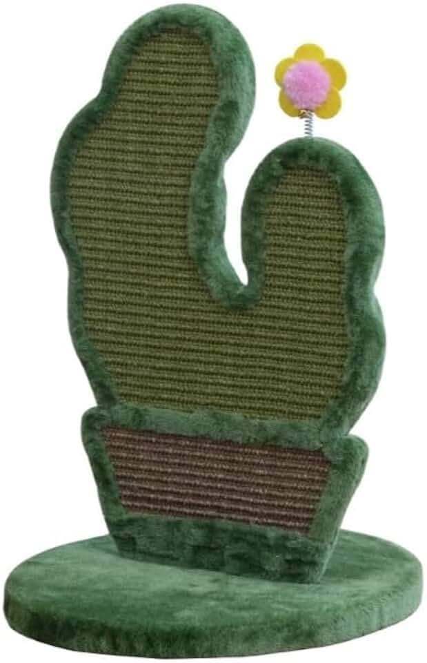 PetPals Cactus Style Double Sided Cat Scratcher with Self Grooming Brush