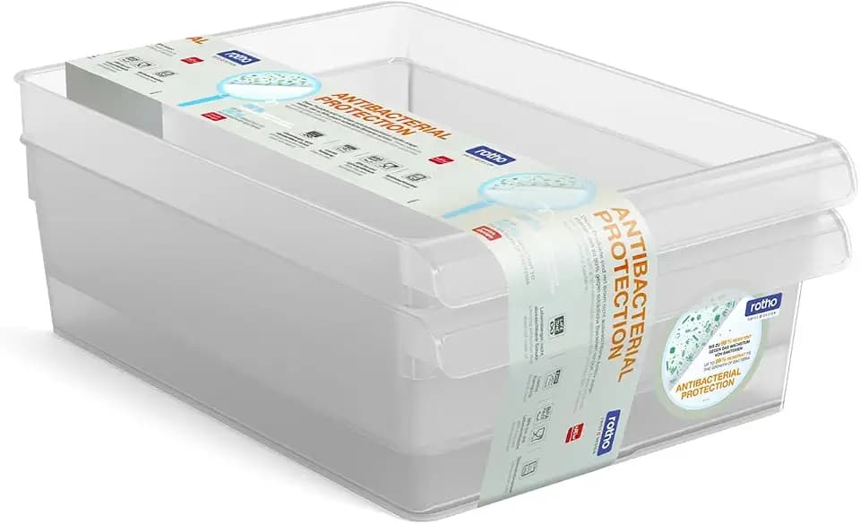 Rotho Loft Aufbewahrungsbox 3er-Set Kühlschrank Organizer PP Transparent | Aufbewahrungsboxen für Lebensmittel, 3er Set für den Kühlschrank, lebensmittelechter Kunststoff, durchsichtig, Loft