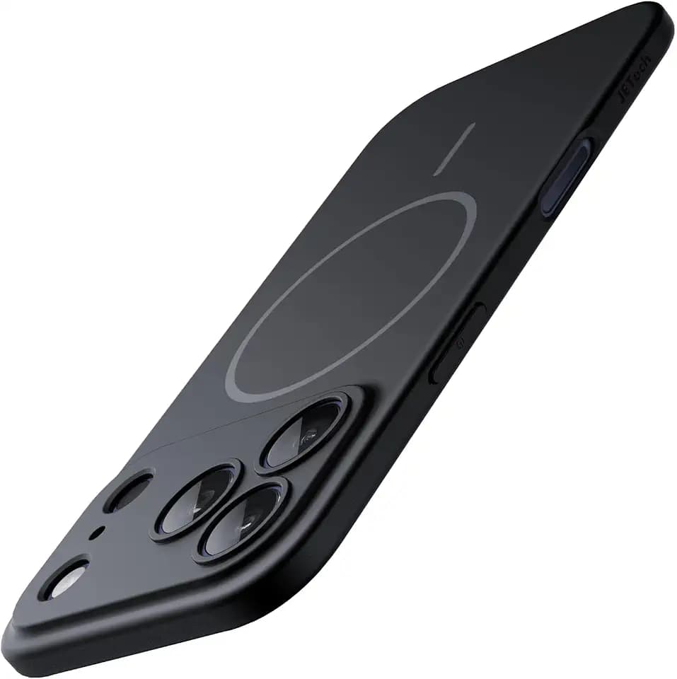 JETech Magnetic Slim Case for iPhone 17 Pro, Black