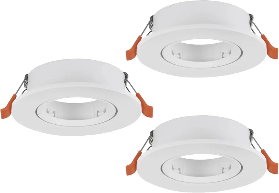 EGLO 3er Set Einbaustrahler Barranco, Spot Deckenleuchte schwenkbar