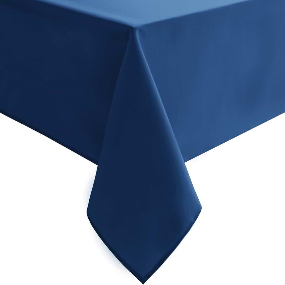 Hiasan Royal Blue Tablecloth for Rectangle Tables, 60 x 84 Inch, 1 Pack