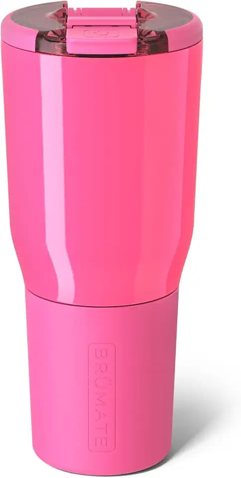 BrüMate Nav 35oz Insulated Travel Tumbler, Neon Pink