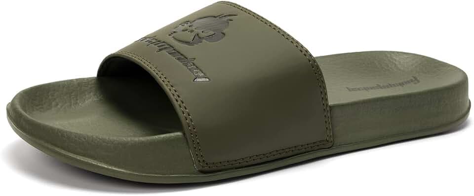FUNKYMONKEY Men's Slide Sandals, Comfortable EVA Casual Slippers