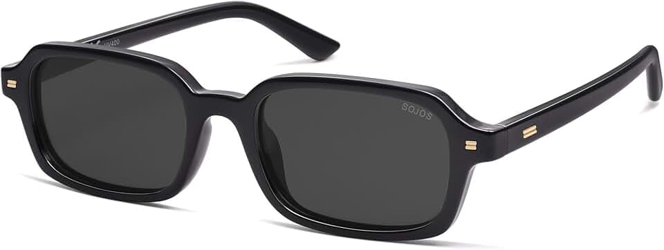 SOJOS Trendy Rectangle Polarized Sunglasses Womens Mens SJ2610