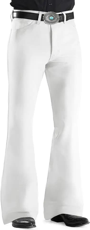 EVEDESIGN Mens Bell Bottom Pants 70s Disco Outfits for Men Vintage Breathable pants