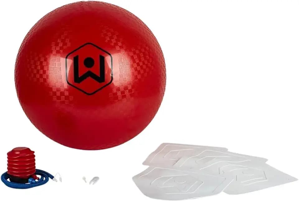 Sports Little Kids Kickball-Supersized Kickball Outdoor Sport Tailgate Backyard Beach Game Fun for All, Original Version, red