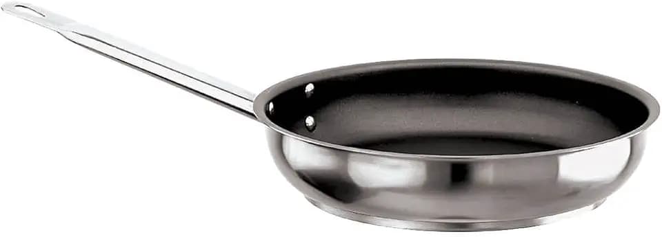 Paderno 11117 – 28 Bratpfanne antihaftbeschichtet, Edelstahl, 1 m, 28 cm