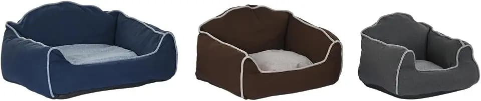 CAMA MASCOTA SET 3 POLIESTER 72X61X34 AZUL