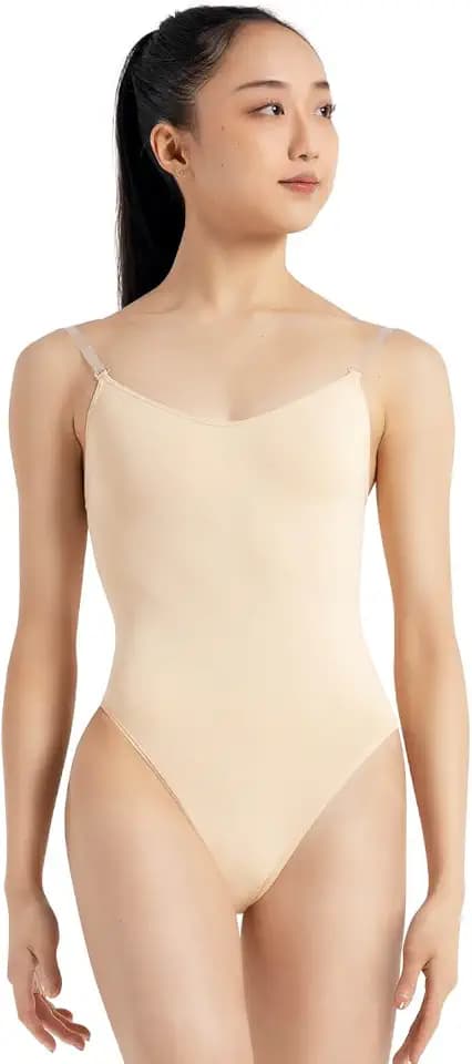 Capezio Damen Capezio Camisole Leotard With Clear Transition Straps Shapewear Bodysuit (0er Pack)