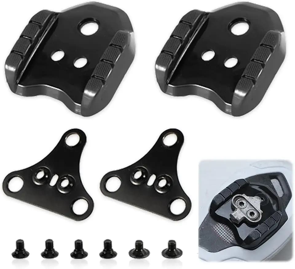 Fahrrad Cleats Adapter, Fahrradpedaladapter, Rennrad Schuh Stollen Adapter, Schnellspanner-Pedalkonverter, Fahrräder Cleats Pedalen, Fahrradpedaladapter für Rennradpedale, Metall-Fahrradzubehör
