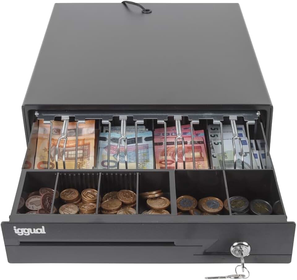 Kassa Lade iggual IRON-10 Zwart (S0223940)
