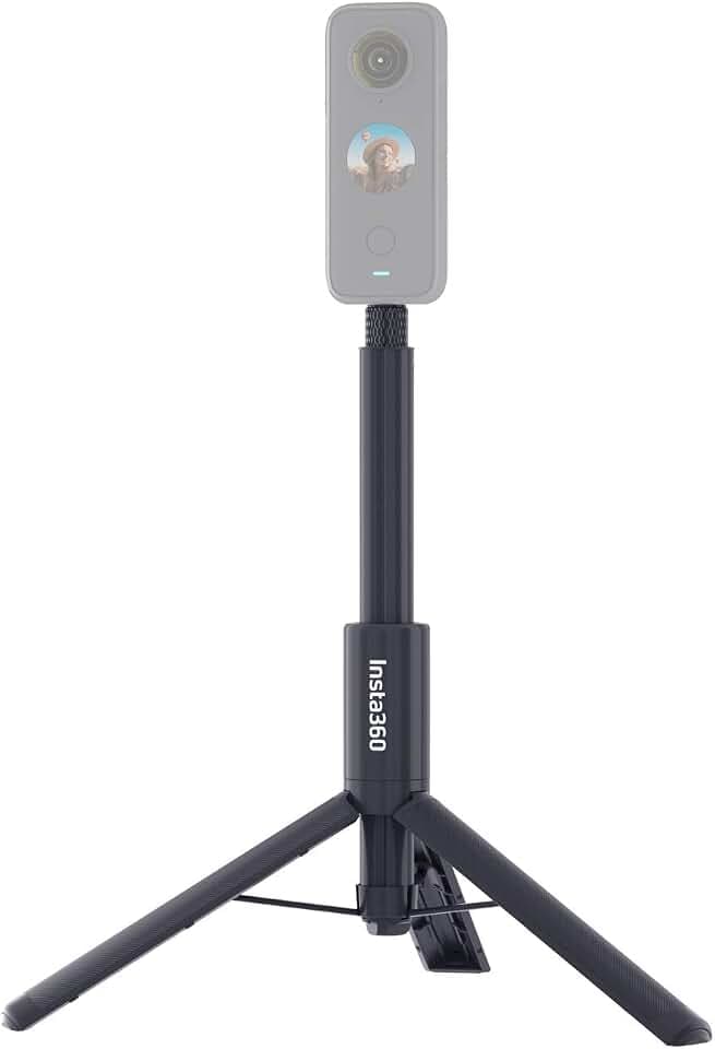 Insta360 2-in-1 Unsichtbarer Selfie-Stick mit Stativ, unsichtbare Stange aus Alu-Legierung + Stativ, kompatibel mit Insta360 Ace, Ace Pro, Ace Pro 2, GO 3S, GO Ultra, ONE X2, X3, X4, X5 Action-Kameras