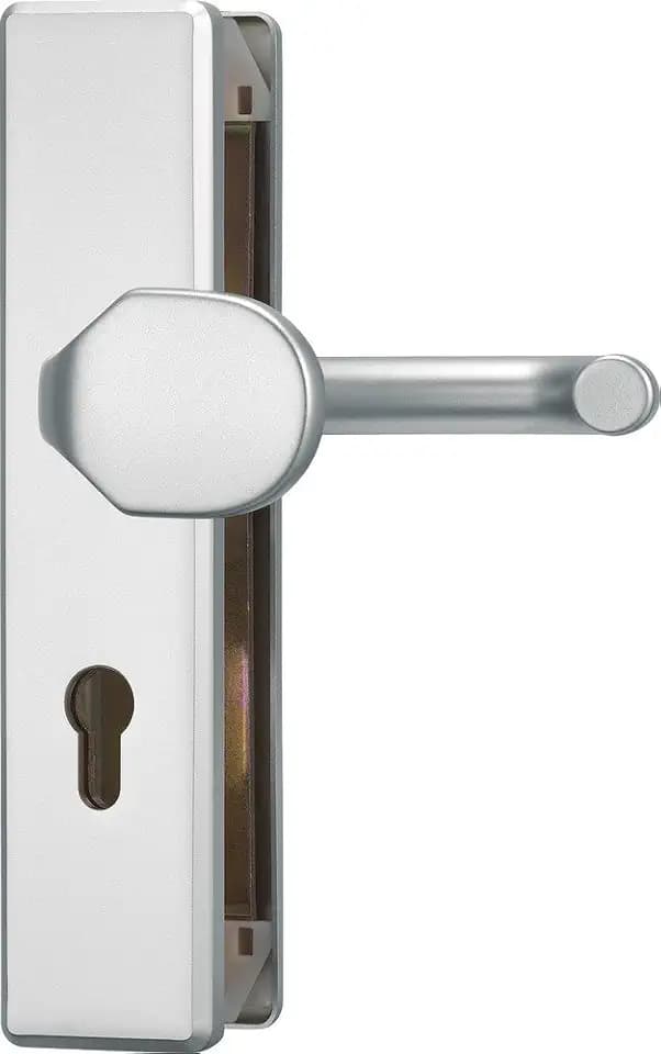 ABUS Tür-Schutzbeschlag KLT512 - Stahleinlage, Abstand 72 mm, Aluminium