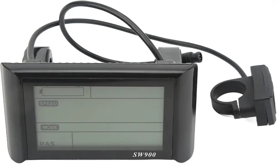 Elektrofahrrad-LCD-Display, SW900-Display-Bedienfeld, Wasserdichtes LCD-Display-Messgerät, Elektrofahrrad-Modifikationszubehör, 24V/36V/48V/60V Universal