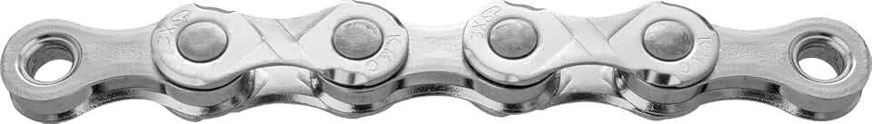 Fahrrad Kette, KMC Fahrradkette, e11 Silver, 1/2" x 11/128", 122 Glieder, 11-fach, silber