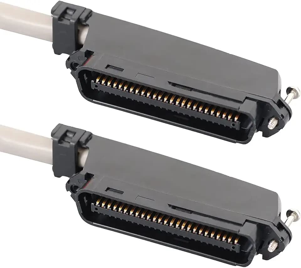 ICC 25-Pair CAT3 Telco Cable, Male-to-Male, 24AWG, CMR, Gray, 10 FT