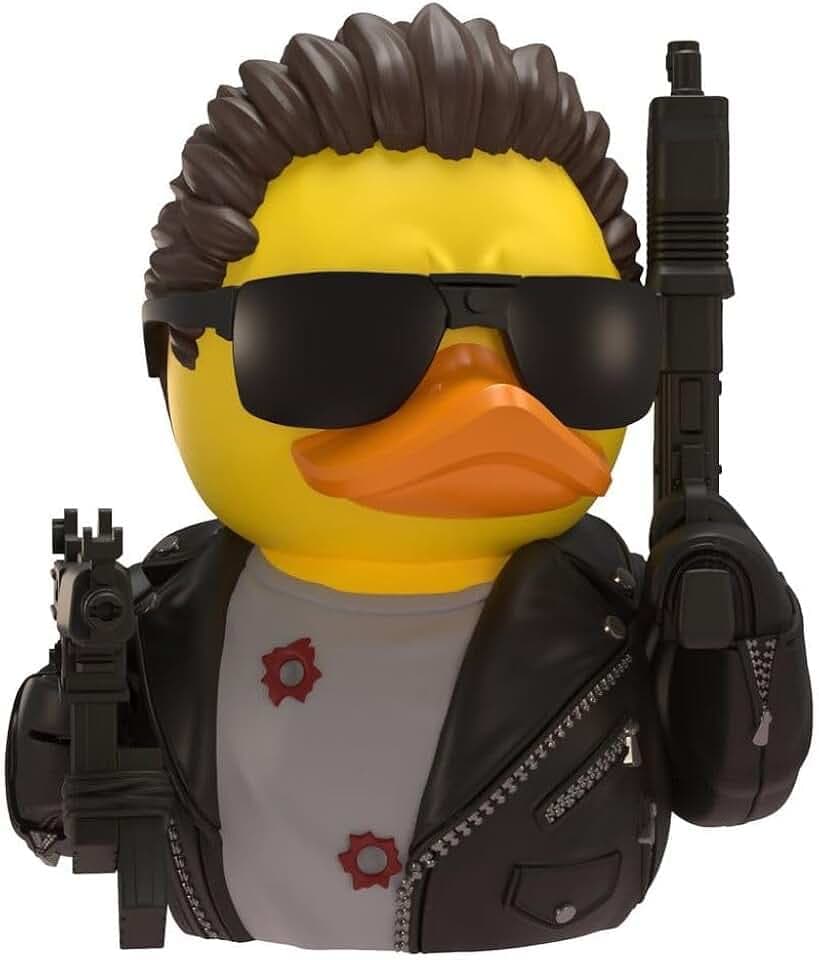 TUBBZ Sammlerausgabe: Terminator Cosplaying Gummiente Vinylfigur – Offizielle Sammelfigur für Fans von Terminator