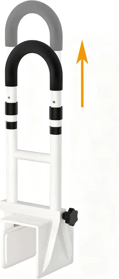 Bathtub Safety Rail, Bathtub Handle Grab Bar and Safety Rails for Seniors, Height Adjustable Tub Handles, Waterproof Non-Slip Handle and Holds 300lbs