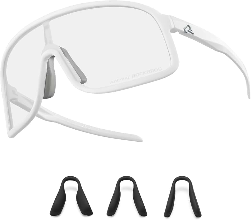 ROCKBROS Selbsttönend Fahrradbrille Herren Damen, Photochrome Sportbrille