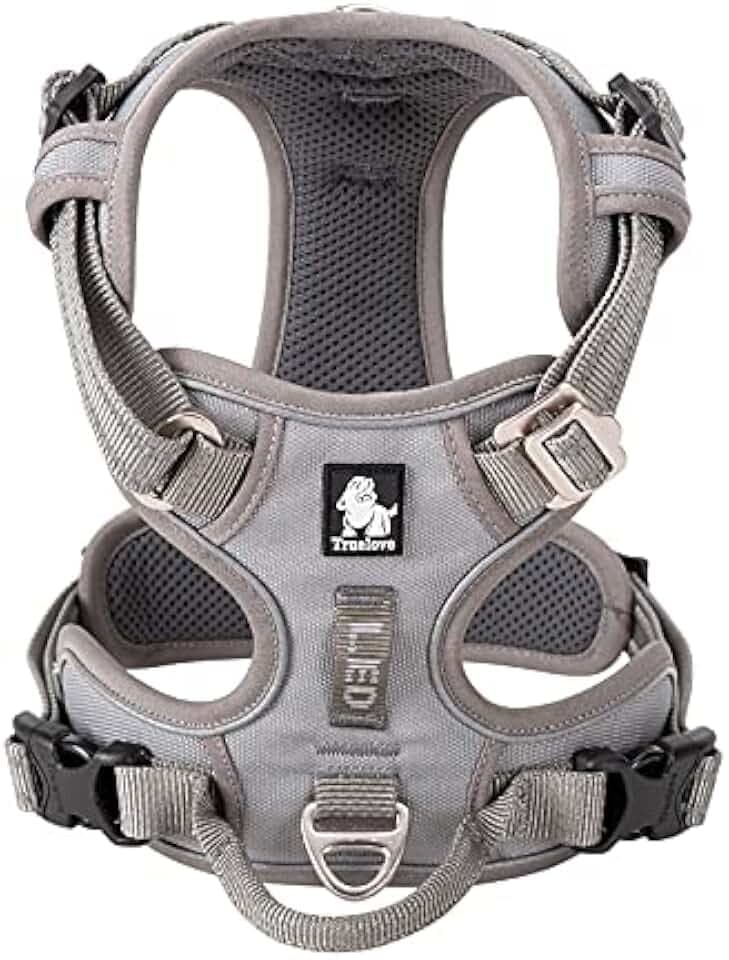 WINHYEPET Truelove No Pull Hundegeschirr, reflektierendes Hundegeschirr für Hunde, verstellbare weich gepolsterte Haustierweste mit einfachem Bediengriff TLH56512