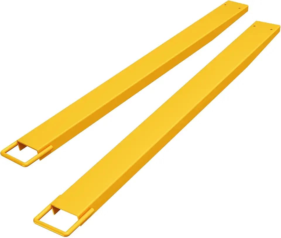 Forklift Extensions,84 Inch 4.5 Inch Width, Heavy Duty Fork Extensions for Forklifts,5500 LBS Capacity Slip-on Design,1 Pair Steel Forklift Extensions for Pallet Jack & Skid Steer
