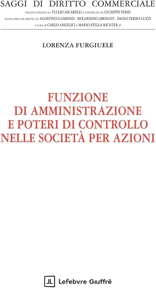 Funzione di amministrazione e poteri di controllo nelle società per azioni (Saggi di diritto commerciale. NS)