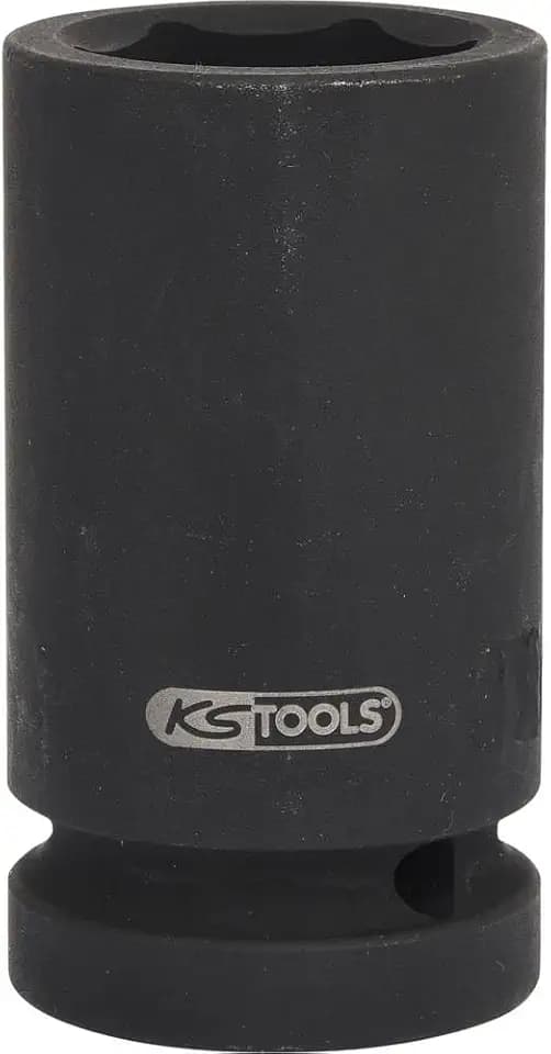 KS Tools 515.1834 1" Sechskant-Kraft-Stecknuss, lang, 34mm