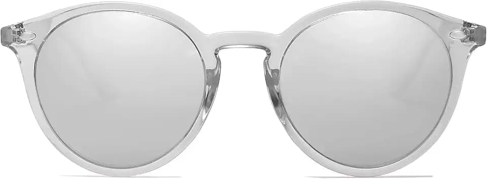 SOJOS Retro Round Polarized Sunglasses for Women Men Classic Vintage Sunnies SJ2069