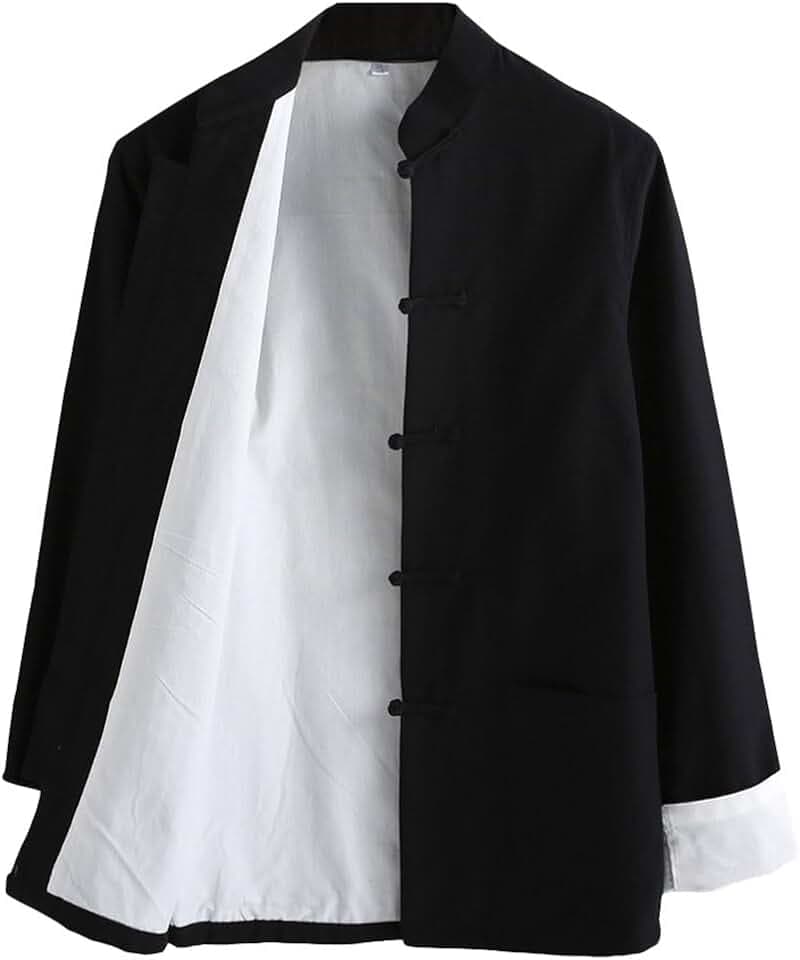 G-LIKE Kung Fu Jacke Herren Tang Stil Tai Chi Wushu Baumwolle | Traditionelle Kampfkunst Jacke aus Baumwolle, ideal für Kung Fu, Tai Chi, Wushu und Freizeit für Damen Herren