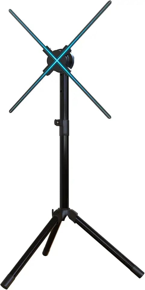 3Dhologramfan Stand with Multi-Function Base，3D holographic fan Tripod Stand, holographic Fan Foldable Stand,Fits 15.5-39.4 inch Holographic Projector(3D holographic fan not included)