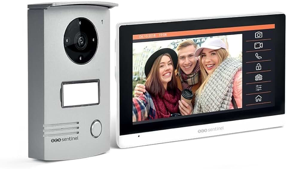 Kabelgebundene Video-Gegensprechanlage, 7-Zoll-Touchscreen – Fotos