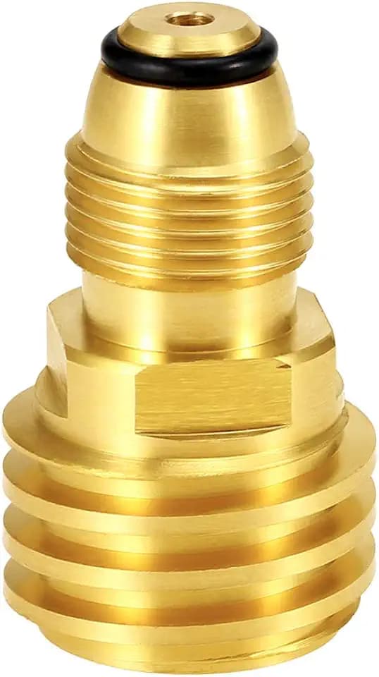 Hooshing Propane Tank Adapter Converts POL LP Tank Service Valve to QCC1