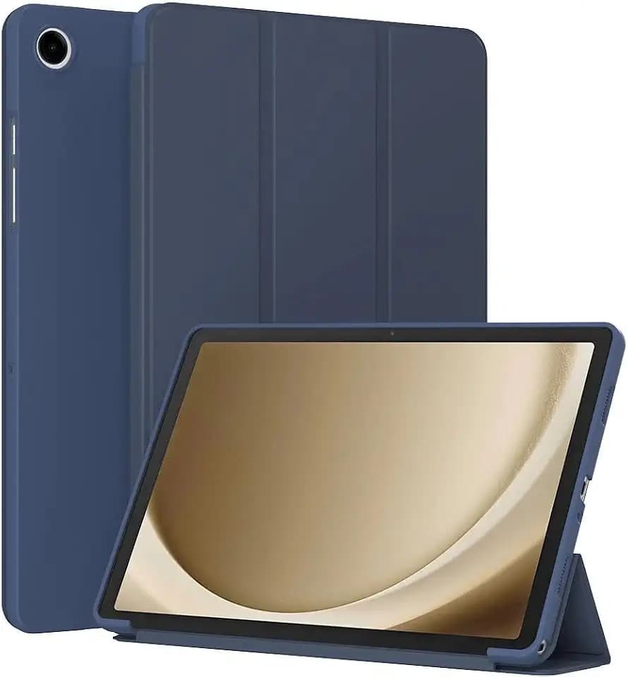Case for Samsung Galaxy Tab A with S Pen 8.0 Inch (2019 Release SM-P200 SM-P205) - Slim Lightweight Durable Trifold Stand Cover, Supports Auto Wake/Sleep, Blue