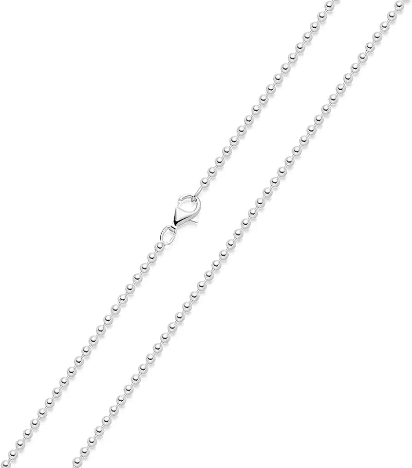 Kugelkette 2.7 mm Silber 925 hochglänzend Halskette für Damen Collier K10