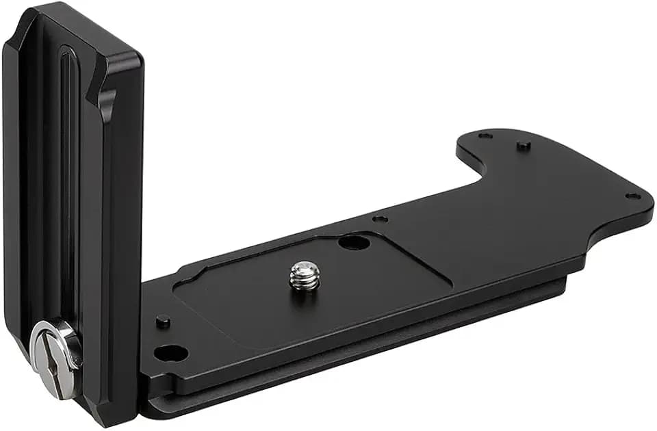 Exxy L-Bracket for Fujifilm GFX 50S Camera from Fotodiox Pro - All Metal Black Camera Hand Grip for Arca Swiss or Arca Swiss-Type Quick Releases