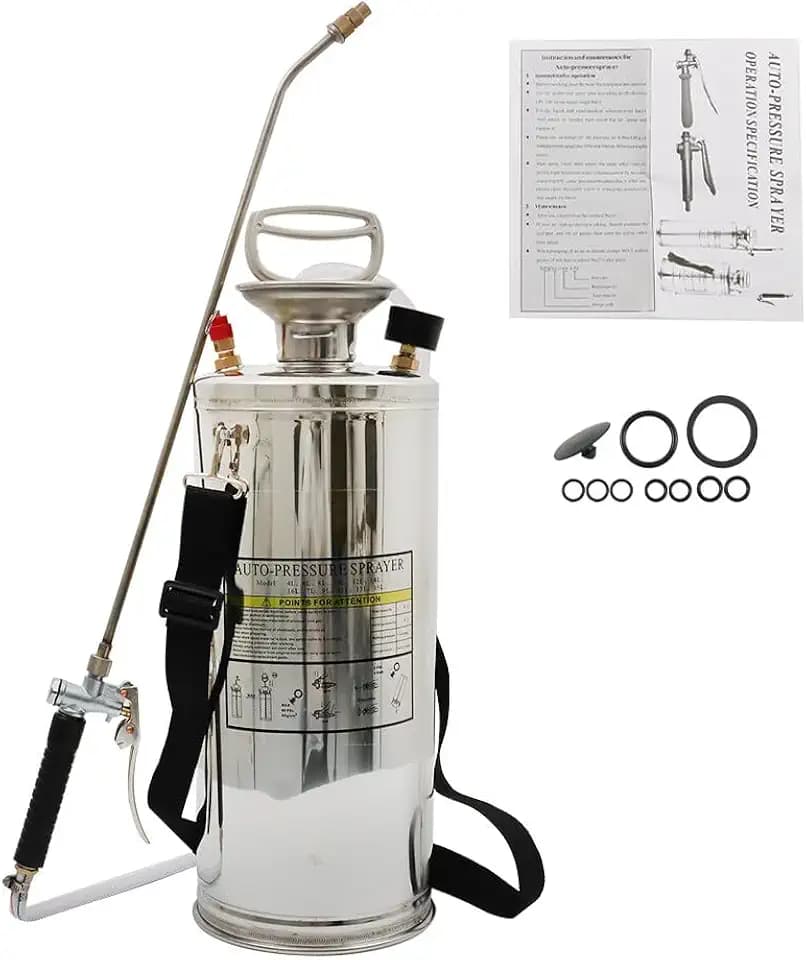 2 Gal Stainless Steel Hand Pump Sprayer for Lawn Garden