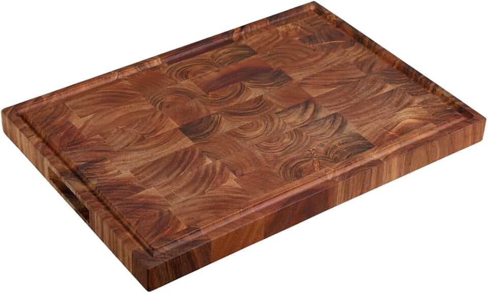 KESPER | Schneide- und Tranchierbrett, Material: Akazienholz, Maße: 50 x 35 x 3,5 cm, Farbe: Braun, Natur | 29154