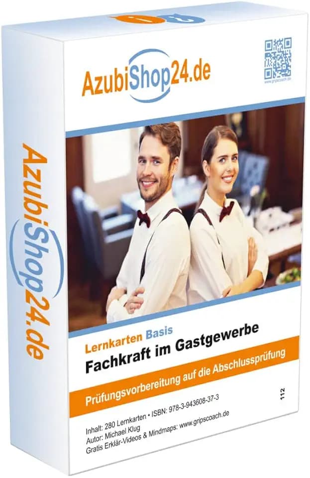 Lernkarten Fachkraft im Gastgewerbe Prüfungswissen Gastgewerbe: Prüfung Fachkraft im Gastgewerbe Prüfungsvorbereitung auf die Abschlussprüfung