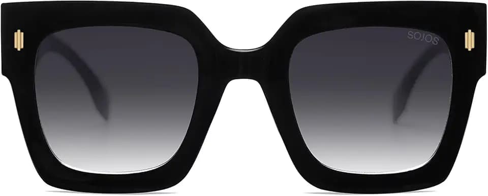 SOJOS Oversized Sunglasses for Women Thick Big Square UV400 Shades SJ2194