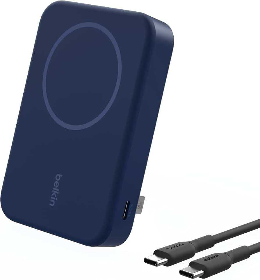 Belkin 10000mAh 15W Qi2 MagSafe Power Bank w/Built-in Kickstand