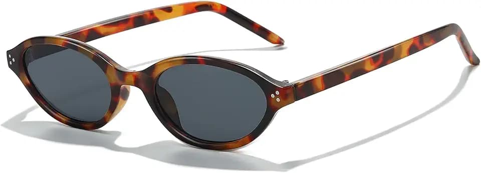 Breaksun Retro Oval Sunglasses for Women Men 2026 Trendy Oval Sun Glasses 90s Vintage Small Face Sunnies