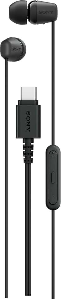 Sony IER-EX15C USB-C Plug, Wired in-Ear Headphones with Mic, Black