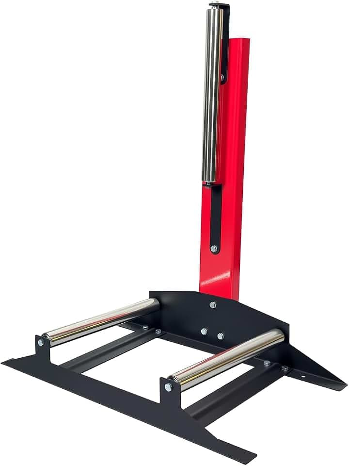 KREFINISH Rolling Wheel Detailing Stand Heavy Duty Wheel Cleaning Stand 360° Rotating Tire Stand for Wheel Rim Cleaning, Ceramic Coating, Polishing Applying Tire Shine & Car Wheel Wash