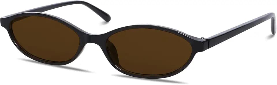GUVIVI Retro Oval Sunglasses for Women 90s Cat Eye Shades UV protection