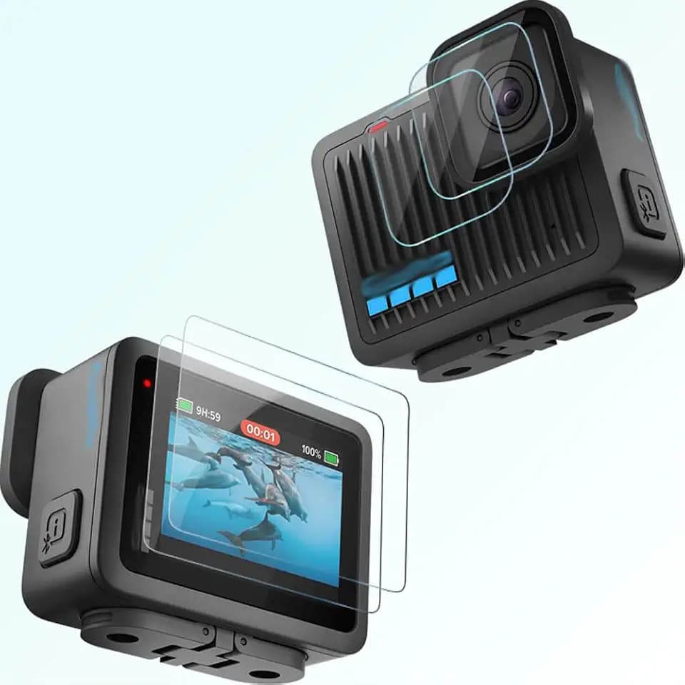 iDaPro Screen Protector+ Lens Protector for GoPro Hero 4K, 9H Glass