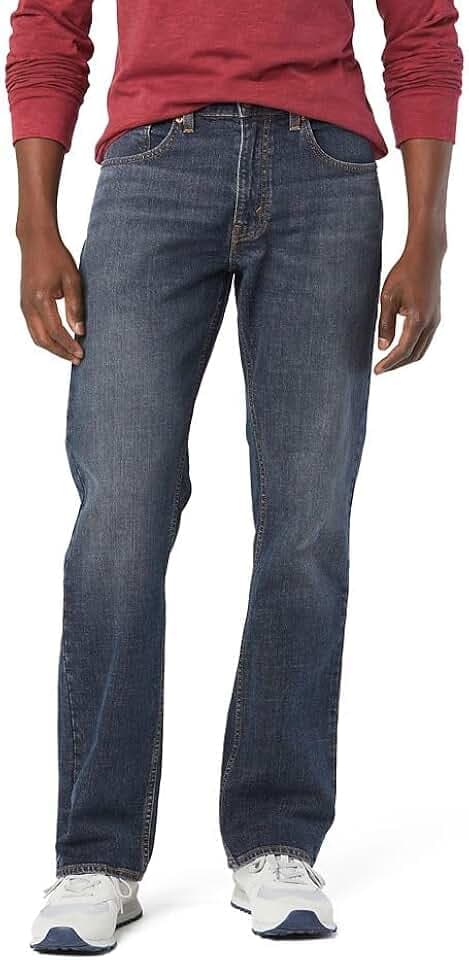 Levi Strauss Signature Gold Men's Relaxed Fit Flex Waistband Jeans